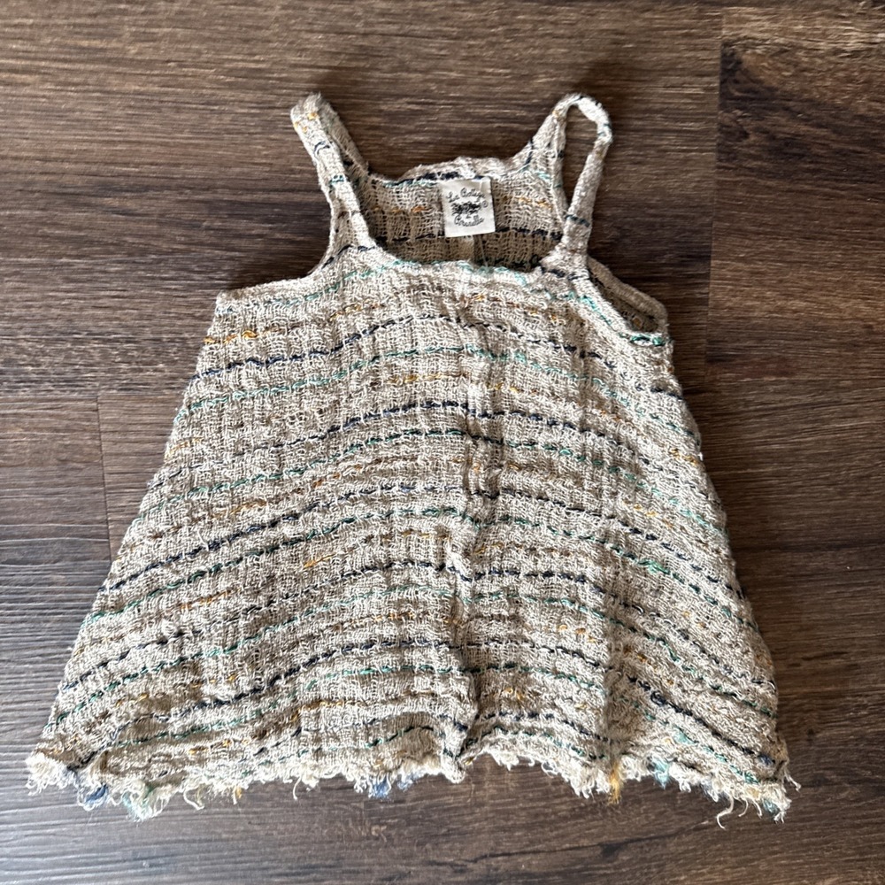 La Bottega Di Brunella Linen Swing Top Toddler Baby Girls Size 2 Italy Luxe NWT - Picture 2 of 12